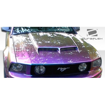 Extreme Dimensions Hood - Primered Fiberglass Black - 104848-2