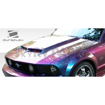 Extreme Dimensions Hood - Primered Fiberglass Black - 104848-4