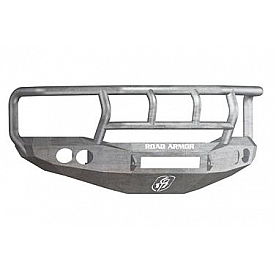 Road Armor Bumper Stealth Titan II 1-Piece Design Steel Natural - 44062ZNW