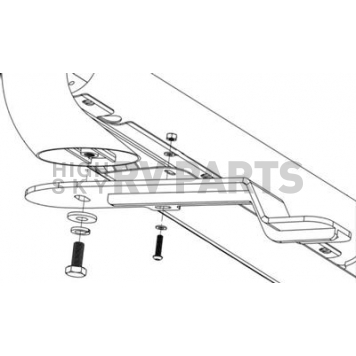 Westin Automotive Bull Bar Mounting Kit Powder Coated Black Steel - 32-117PK