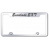 Automotive Gold License Plate Frame - Silver Stainless Steel - TFSEXTEC