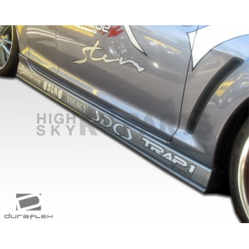 Extreme Dimensions Side Skirt - Primered Fiberglass Reinforced Plastic Black Set of 2 - 100584-4