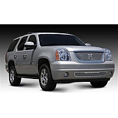T-Rex Truck Products Grille Insert - Mesh Trapezoid Polished Stainless Steel - 6711710