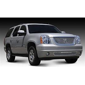 T-Rex Truck Products Grille Insert - Mesh Trapezoid Polished Stainless Steel - 6711710