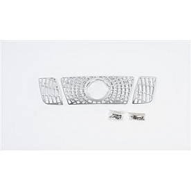 Putco Grille Insert - Polished Aluminum Rectangular - 303167