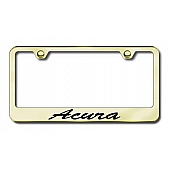 Automotive Gold License Plate Frame - Gold Stainless Steel - LFSACUEG