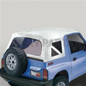 Rugged Ridge Soft Top - White Denim Standard Top Vinyl - 5370352
