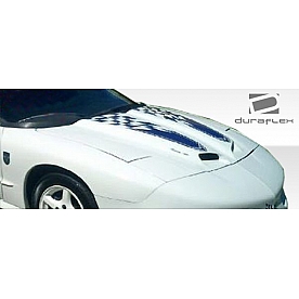 Extreme Dimensions Hood - Primered Fiberglass Black - 103063