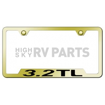 Automotive Gold License Plate Frame - Gold Stainless Steel - GF32TEG