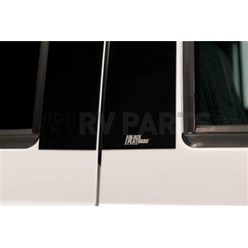 Putco Body Pillar Cover - Polished Stainless Steel Black Set of 2 - 402670BP