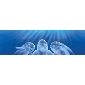 Vantage Point Window Graphics - Three Dolphins - 010042L