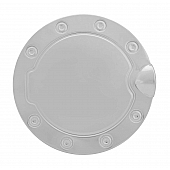 Pilot Automotive Fuel Door Cover - Polished Silver Stainless Steel - SDG-201