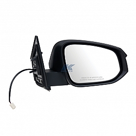 K-Source Exterior Mirror Electric OEM Black Single - 70169T