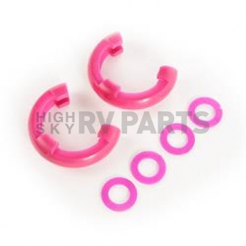 Rugged Ridge D-Ring Isolator - 3/4 Inch Pink Polyurethane Set Of 2 Isolators/ 4 Washers - 1123534