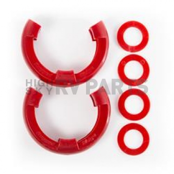 Rugged Ridge D-Ring Isolator - 3/4 Inch Red Polyurethane Set Of 2 Isolators/ 4 Washers - 1123531