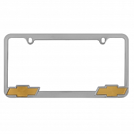 Pilot Automotive License Plate Frame - Silver Die Cast Zinc - WL011-C