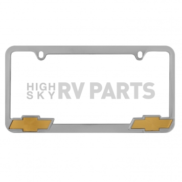 Pilot Automotive License Plate Frame - Silver Die Cast Zinc - WL011-C