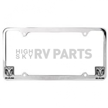 Pilot Automotive License Plate Frame - Silver Die Cast Zinc - WL031-C