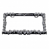 Pilot Automotive License Plate Frame - Silver Die Cast Zinc - WL232-C