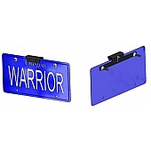 Warrior Products License Plate Bracket - Steel Black - 1556