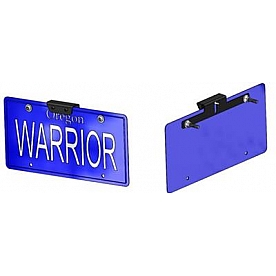 Warrior Products License Plate Bracket - Steel Black - 1556