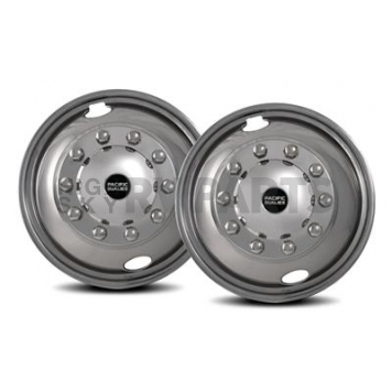 Pacific Dualies Wheel Simulator - Stainless Steel Front - Set Of 2 - 22-2250FH