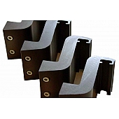 Amp Research Running Board Extension Arm Powder Coated Black Aluminum - 7513001A