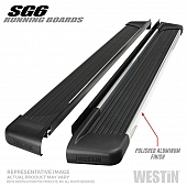 Westin Automotive Running Board Polished Aluminum Stationary - 27-64710