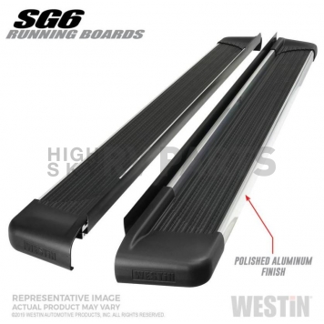Westin Automotive Running Board Polished Aluminum Stationary - 27-64710