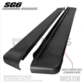 Westin Automotive Running Board Black Textured Aluminum Stationary - 27-64715