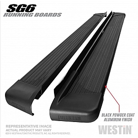 Westin Automotive Running Board Black Textured Aluminum Stationary - 27-64725