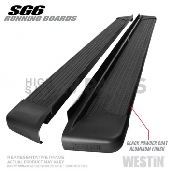 Westin Automotive Running Board Black Textured Aluminum Stationary - 27-64725