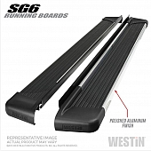 Westin Automotive Running Board Polished Aluminum Stationary - 27-64730