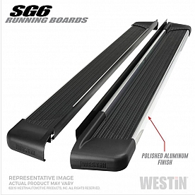 Westin Automotive Running Board Polished Aluminum Stationary - 27-64730