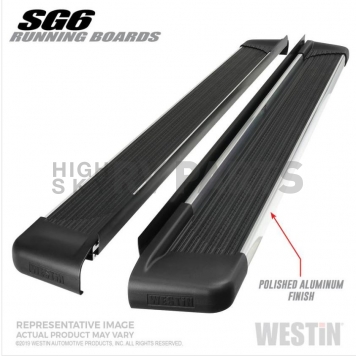 Westin Automotive Running Board Polished Aluminum Stationary - 27-64730