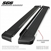 Westin Automotive Running Board Polished Aluminum Stationary - 27-64740
