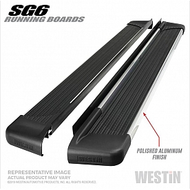 Westin Automotive Running Board Polished Aluminum Stationary - 27-64740
