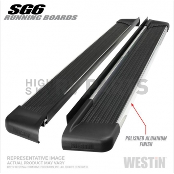 Westin Automotive Running Board Polished Aluminum Stationary - 27-64740