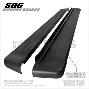 Westin Automotive Running Board Black Textured Aluminum Stationary - 27-64745