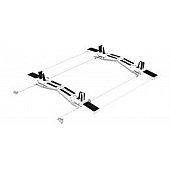 KargoMaster Ladder Rack - Covered Utility Steel Full Roof Gutter Mount - 4THSDD