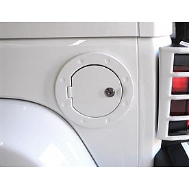 Black Mountain Fuel Door - Round Steel - BM13889W