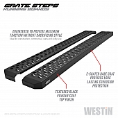 Westin Automotive Running Board Black Textured Powder Coated Steel Stationary - 27-74735