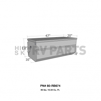 Westin Automotive Tool Box Chest Polished Aluminum - RB674-1