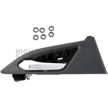 Help! By Dorman Interior Door Handle - Plastic Black Housing With Silver Lever Single - 82523