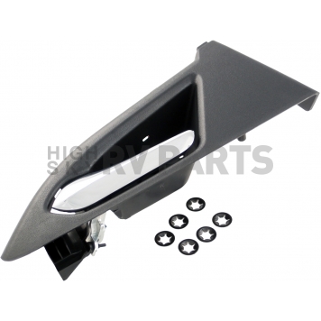 Help! By Dorman Interior Door Handle - Plastic Black Housing With Silver Lever Single - 82523-2
