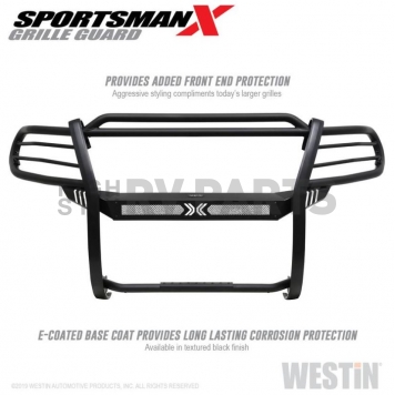 Westin Automotive Grille Guard 1-5/8 Inch Black Textured Powder Coated Steel - 40-32075