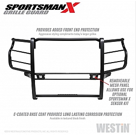 Westin Automotive Grille Guard 2 Inch Black Textured Powder Coated Steel - 40-33995