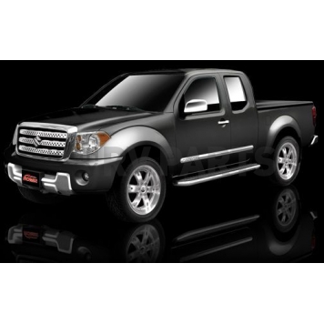 Romik USA Running Board Polished Steel Stationary - 11809418