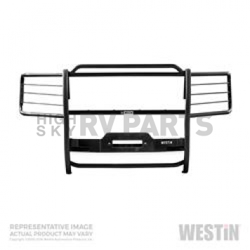 Westin Automotive Grille Guard 1-1/2 Inch Black Powder Coated Steel - 40-93905