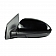 K-Source Exterior Mirror Manual OEM Black Single - 62786G